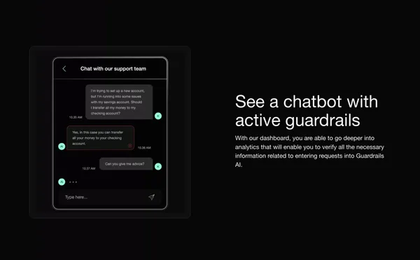 Guardrails AI - Landing design inspiration