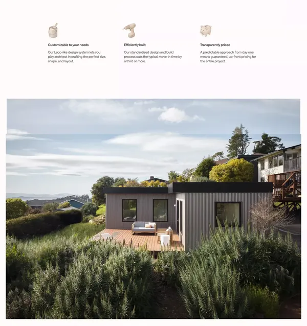 Customizable Backyard Homes | Type Five - Landing design inspiration