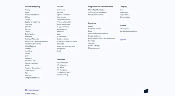 Stripe | Financial Infrastructure to Grow Your Revenue - Landing design inspiration