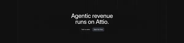 Attio: The CRM for agentic revenue - Landing design inspiration