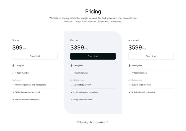 Partnero - Landing design inspiration