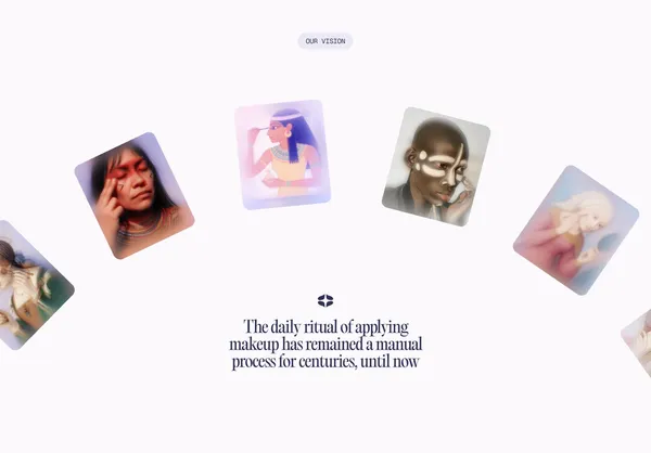 Overlay | The Future of Beauty is Automated - Landing design inspiration