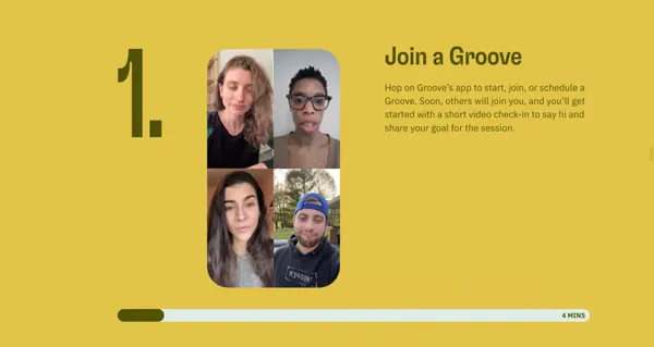 Groove | Digital coworking for solopreneurs - Landing design inspiration