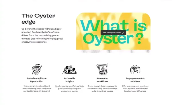 Global HR Software | Hire Anywhere, Thrive Everywhere | Oyster® - Landing design inspiration
