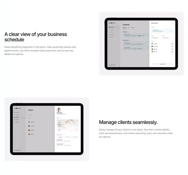 Online Appointment Scheduling Software — time2book·me - Landing design inspiration