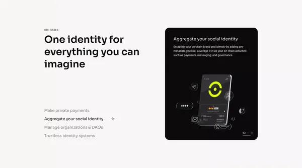 AZERO.ID – Domain Service on Aleph Zero - Landing design inspiration
