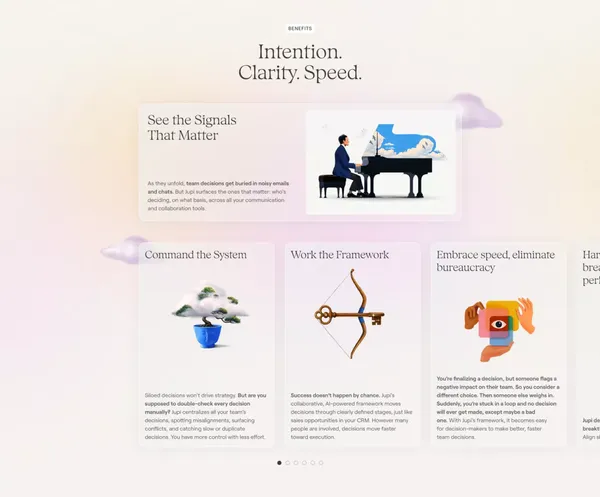 Jupi - Landing design inspiration