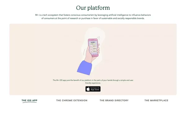 Using AI to Help The World Shop More Sustainably | Miigle+ - Landing design inspiration