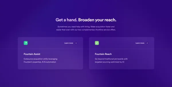 Fountain - Your Frontline Workforce Management Platform - Landing design inspiration