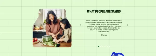 Save on groceries and fight food waste | FoodHero - Landing design inspiration