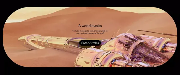 Arrakis Finance - Web3's Liquidity Layer - Landing design inspiration