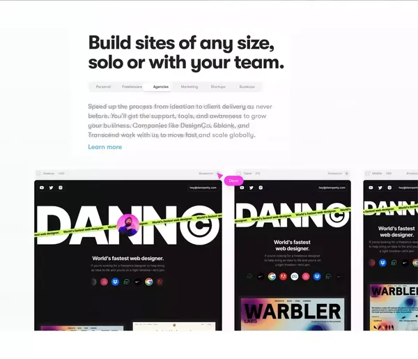 Framer â  Design and ship your dream site. Zero code, maximum speed. - Landing design inspiration