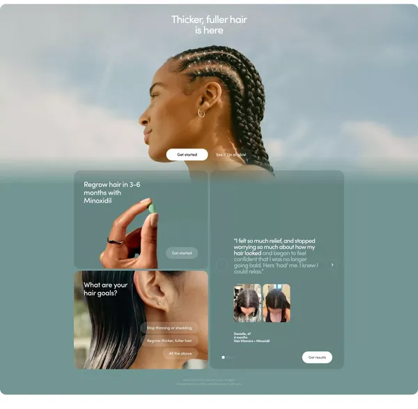 Hers for Women's Health | hers - Landing design inspiration