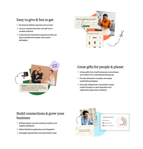 Loop & Tie * Choose Your Own Gift - Landing design inspiration