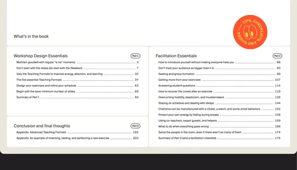 The Workshop Survival Guide - Landing design inspiration