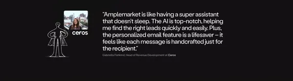 Amplemarket: AI sales copilot for precision selling success - Landing design inspiration