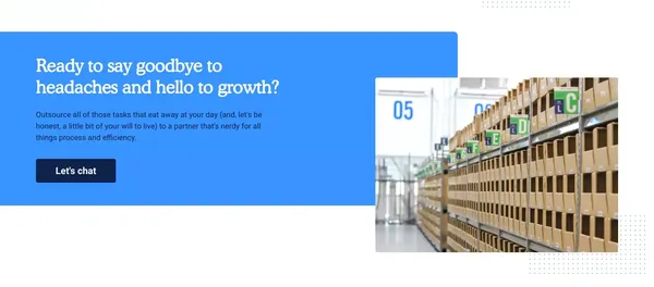 Nice Commerce High-Touch Fulfillment 3PL - Landing design inspiration