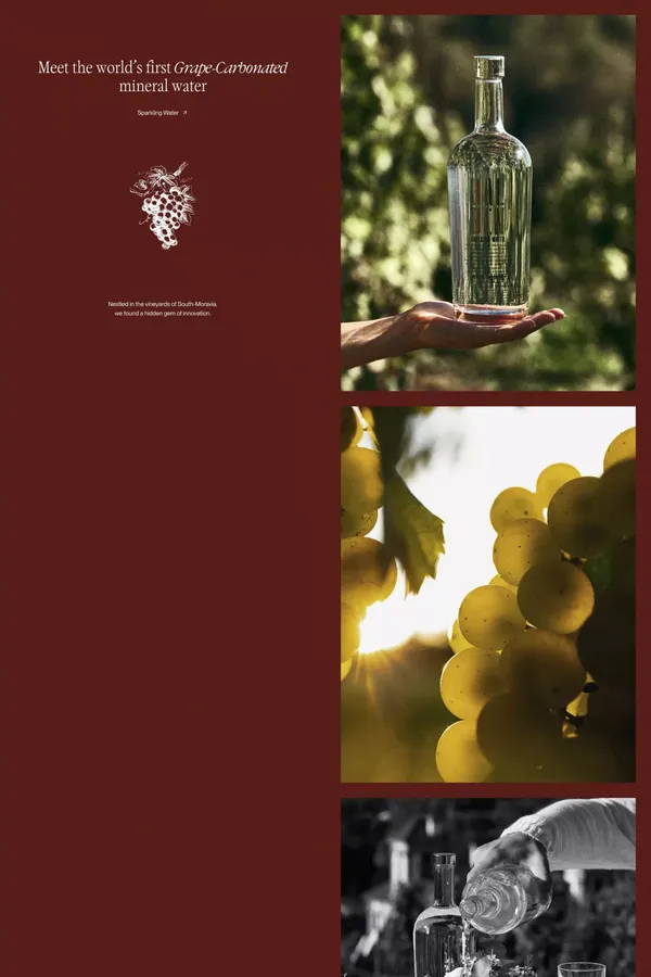 Balbin Artesian Water - Landing design inspiration