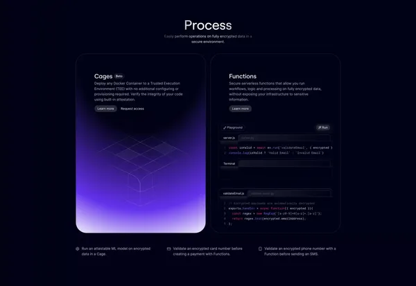 Encryption Platform — Evervault - Landing design inspiration