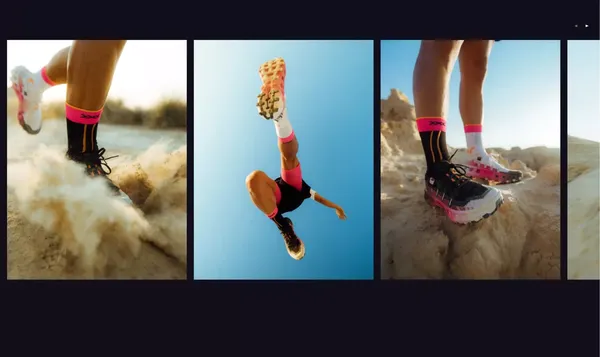 X-Bionic TerraSkin X00/C â Trail running sock and shoe system - Landing design inspiration