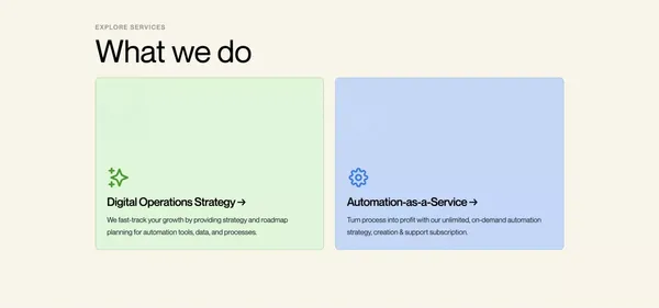 Automation Consulting | Automation & Zapier Implementation - Landing design inspiration