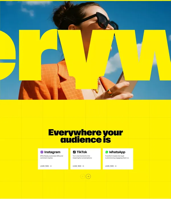 Chat Marketing Made Easy with Manychat - Landing design inspiration