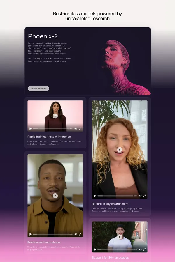 Digital Twin APIs - Landing design inspiration