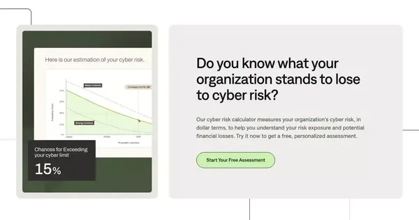 Cyber Security Risk Management I The Resilience Solution - Landing design inspiration