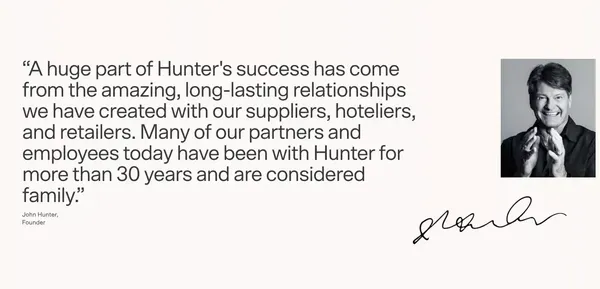 Guest & Hotel Amenities | Hunter Amenities International - Landing design inspiration