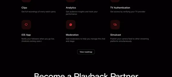 Watch live sports with your community - Landing design inspiration