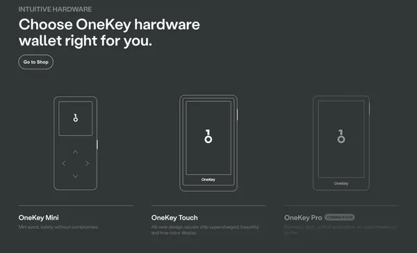 OneKey Wallet | All-in-one crypto wallet trusted by millions. - Landing design inspiration