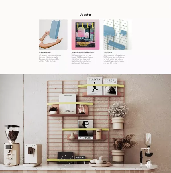 UNITO - Landing design inspiration