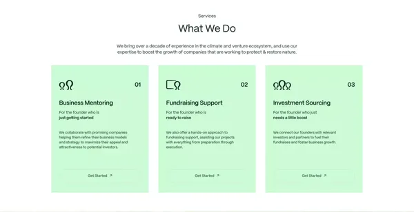 Symbiotic Projects - Landing design inspiration