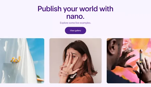 Link in bio site for creative minds | nano.site - Landing design inspiration