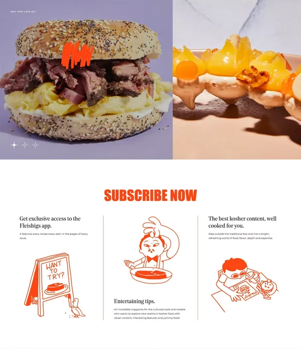 Fleishigs - Landing design inspiration