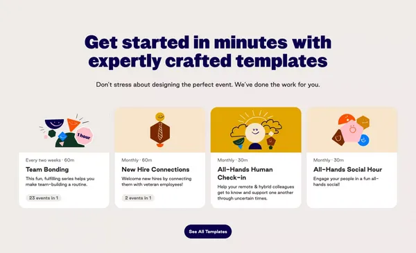 Gatheround — Crack the culture code - Landing design inspiration
