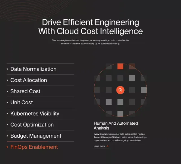 CloudZero: The Cloud Cost Intelligence Platform - Landing design inspiration