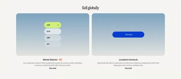 Shopify x Framer Integration | Framer Commerce - Landing design inspiration