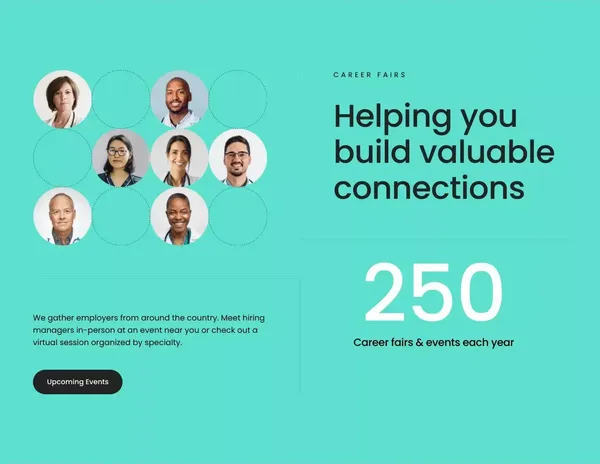 Career tools for Physicians | CareerMD - Landing design inspiration