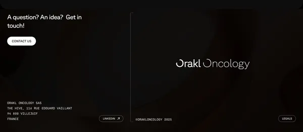Orakl Oncology - Landing design inspiration