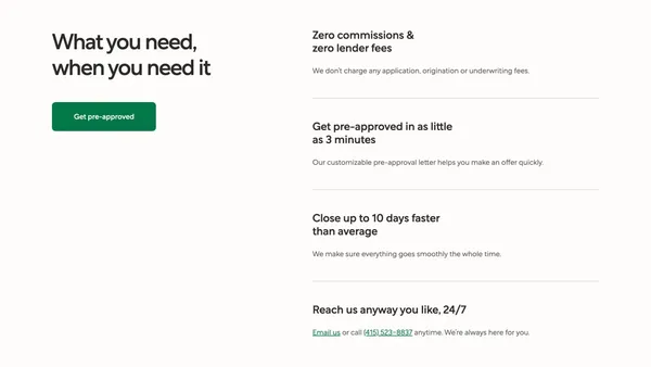 Better Mortgage | Simple, Online Mortgage - Landing design inspiration