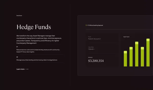 Hazeltree | Treasury and Liquidity Management Software - Landing design inspiration