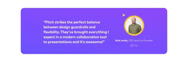 Pitch | Collaborative presentation software for modern teams - Landing design inspiration
