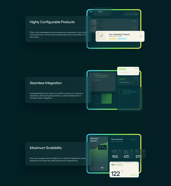 Boost - The Digital Insurance Platform - Landing design inspiration