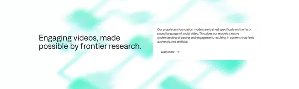Mirage AI Video | Make Your Best Ideas Possible - Landing design inspiration
