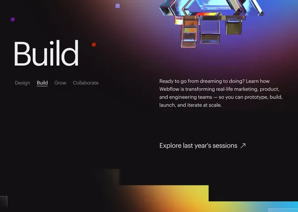 Webflow Conf 2022 | Webflow - Landing design inspiration