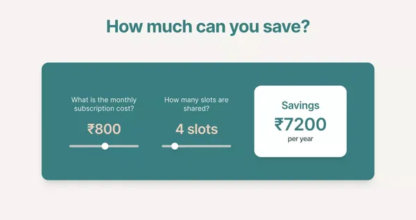 SplitGenie - Share and save upto 80% on your digital subscriptions - Landing design inspiration