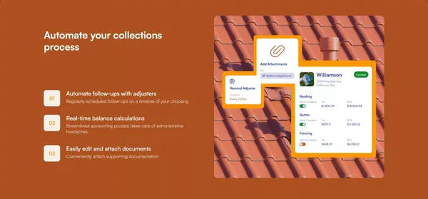 Claim Funding Software For Roofers | SquareDash - Landing design inspiration