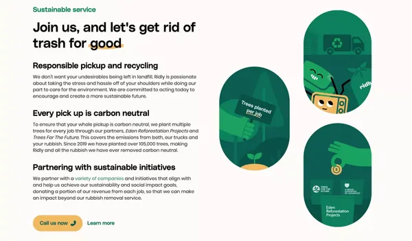 Ridly Rubbish Removal Sydney | Fast Junk Removal - Landing design inspiration