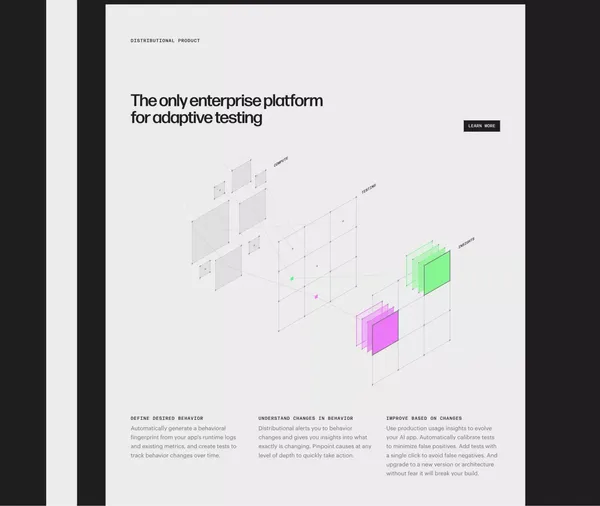 Distributional | Deploy AI with Confidence - Landing design inspiration